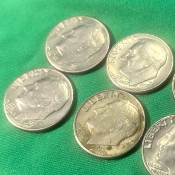 6 Rare Sue Roosevelt Dimes-1973/74/75/76/77/78 ##205914811191 - Picture 2 of 5